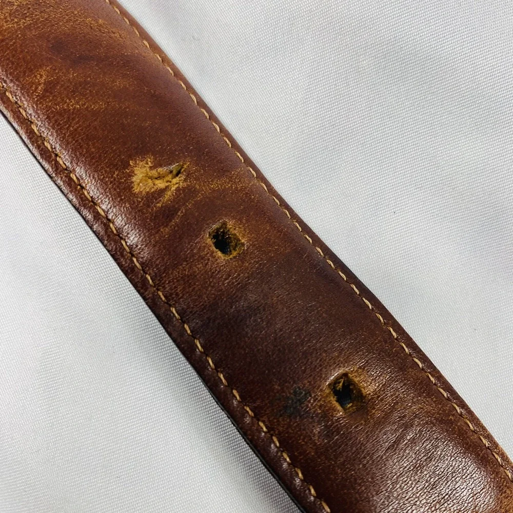Bandera Collection Saltwater Crocodile Brown Western Belt Mens 36